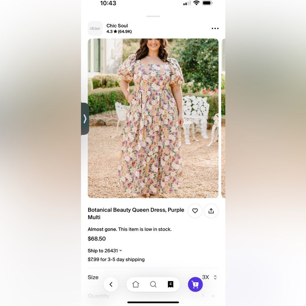 Botanical Beauty Queen Dress